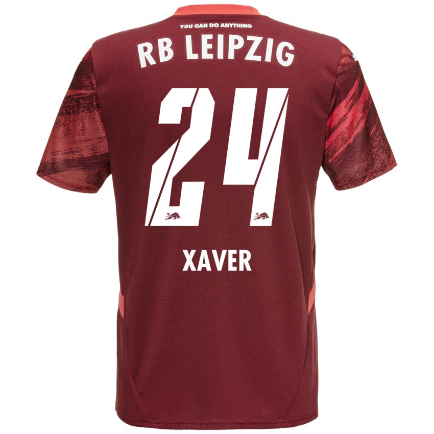 Niño Camiseta Xaver Schlager #24 Borgoña 2ª Equipación 2024/25 La Camisa Argentina