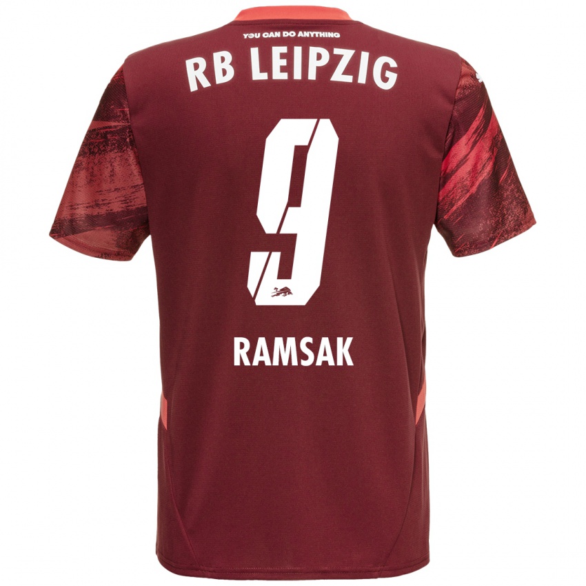 Niño Camiseta Robert Ramsak #9 Borgoña 2ª Equipación 2024/25 La Camisa Argentina