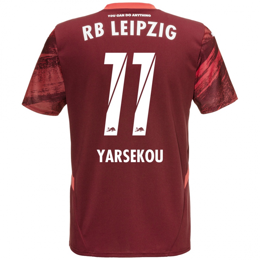 Niño Camiseta Dilane Yarsekou #11 Borgoña 2ª Equipación 2024/25 La Camisa Argentina