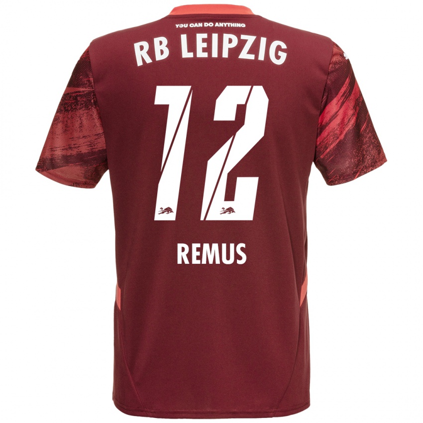 Niño Camiseta Niklas Remus #12 Borgoña 2ª Equipación 2024/25 La Camisa Argentina