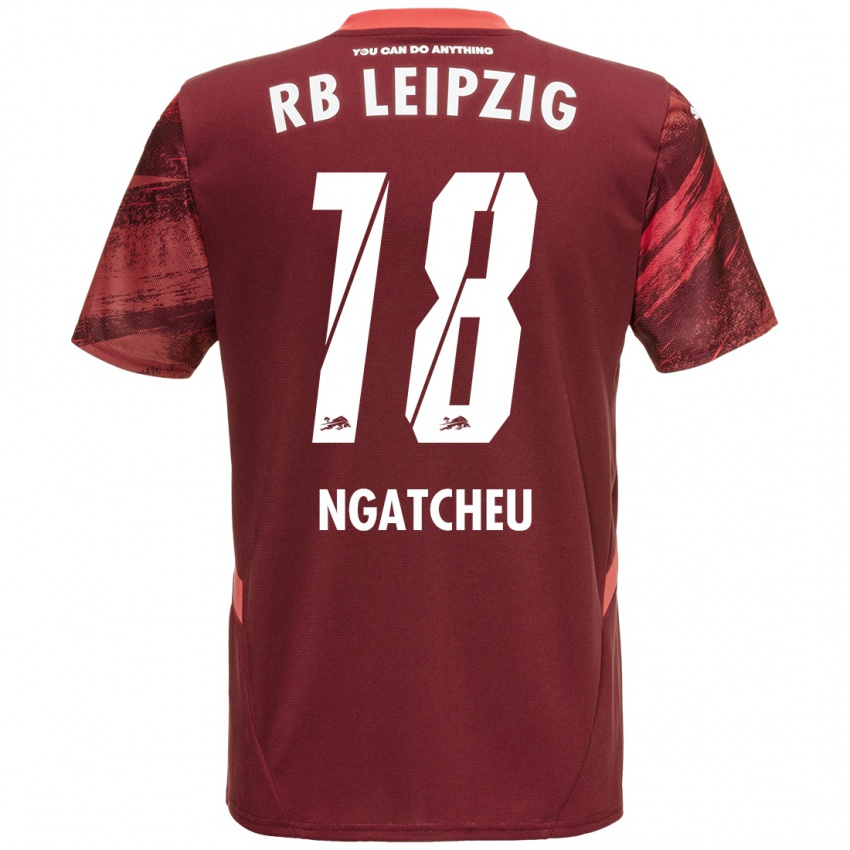 Niño Camiseta Yohan Ngatcheu #18 Borgoña 2ª Equipación 2024/25 La Camisa Argentina