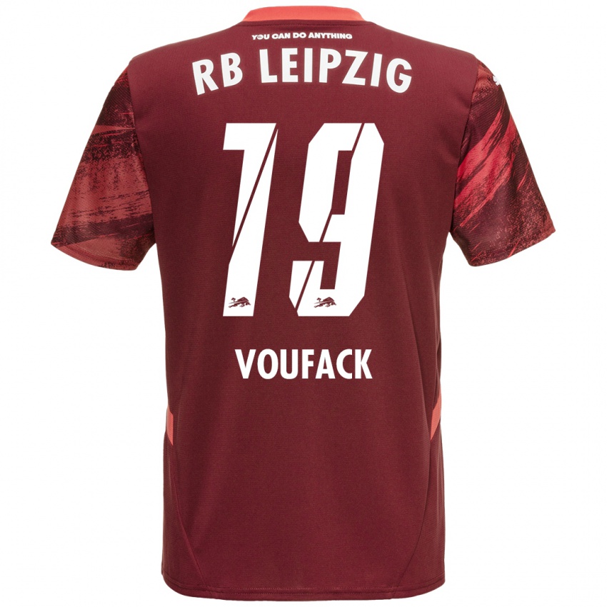 Niño Camiseta Lionel Voufack #19 Borgoña 2ª Equipación 2024/25 La Camisa Argentina