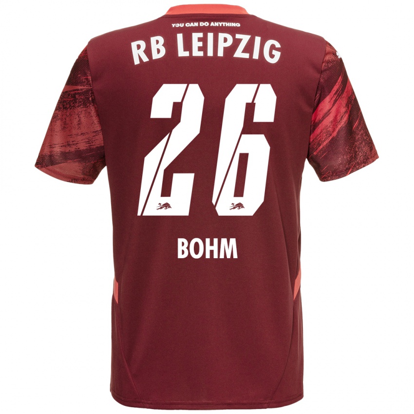 Niño Camiseta Pepe Böhm #26 Borgoña 2ª Equipación 2024/25 La Camisa Argentina