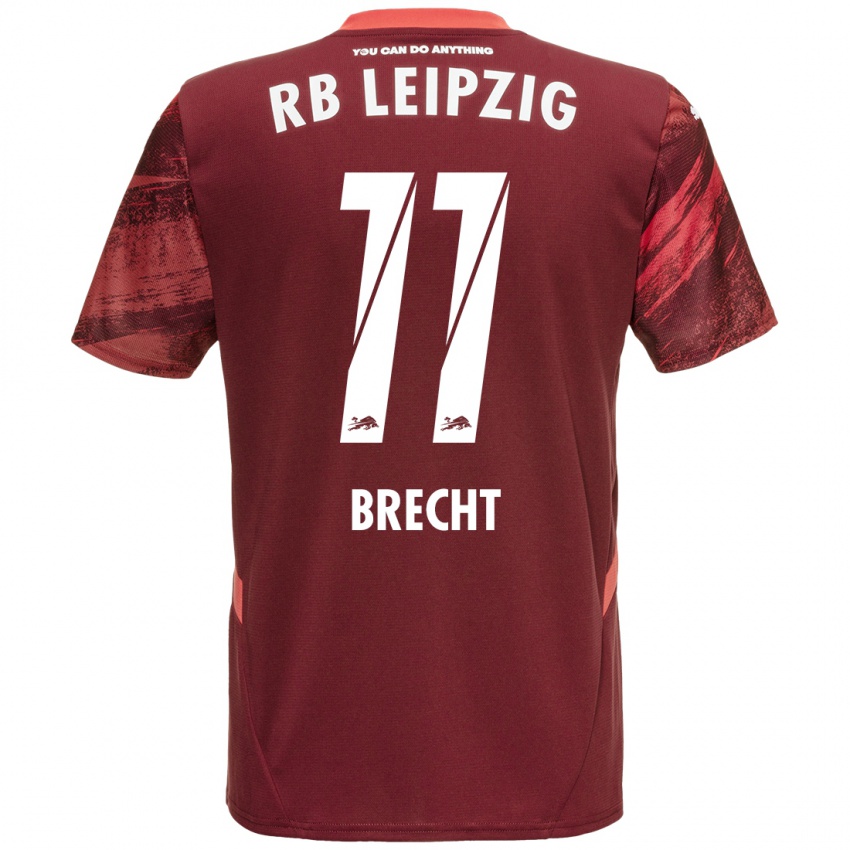 Niño Camiseta Barbara Brecht #11 Borgoña 2ª Equipación 2024/25 La Camisa Argentina