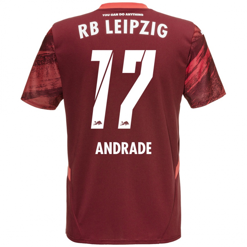 Niño Camiseta Lydia Andrade #17 Borgoña 2ª Equipación 2024/25 La Camisa Argentina