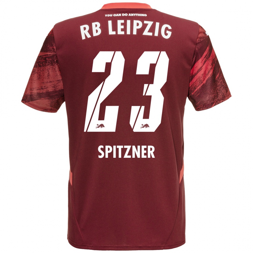 Niño Camiseta Kyra Spitzner #23 Borgoña 2ª Equipación 2024/25 La Camisa Argentina