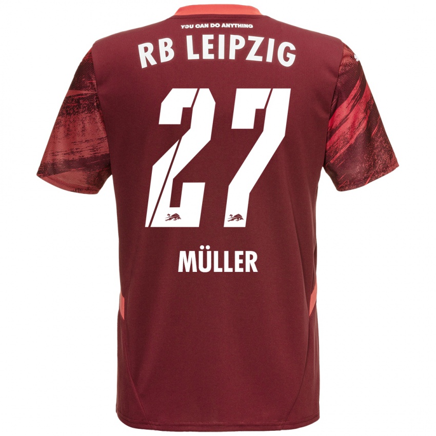 Niño Camiseta Marlene Müller #27 Borgoña 2ª Equipación 2024/25 La Camisa Argentina