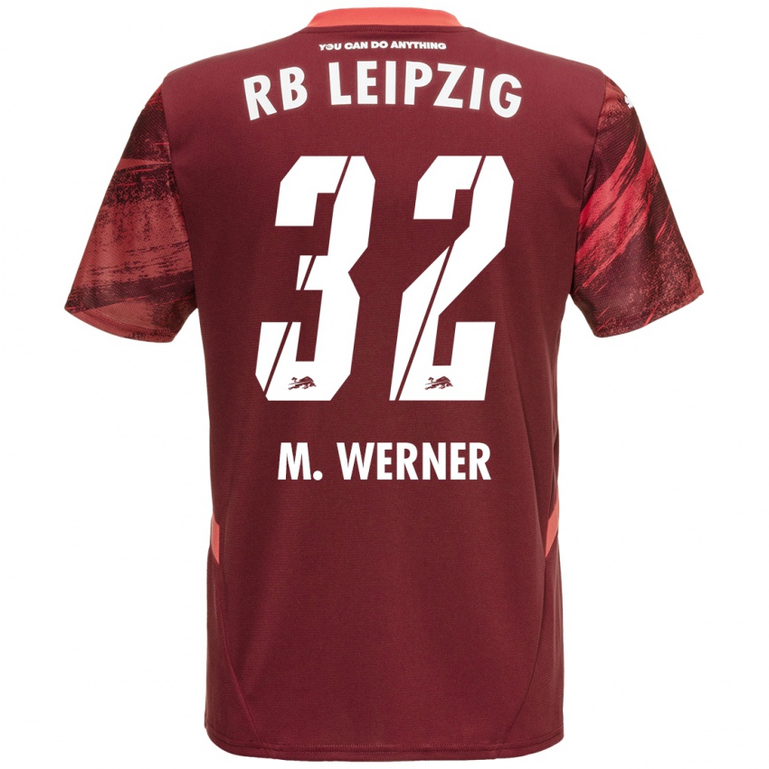 Niño Camiseta Mia Werner #32 Borgoña 2ª Equipación 2024/25 La Camisa Argentina