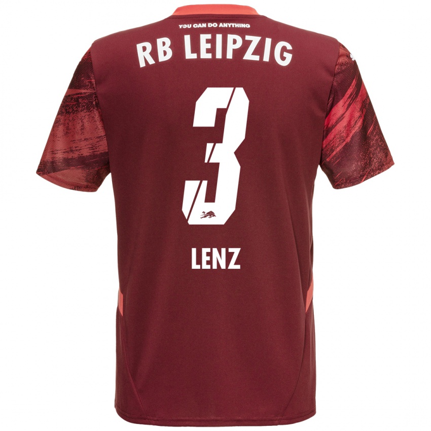 Niño Camiseta Christopher Lenz #3 Borgoña 2ª Equipación 2024/25 La Camisa Argentina