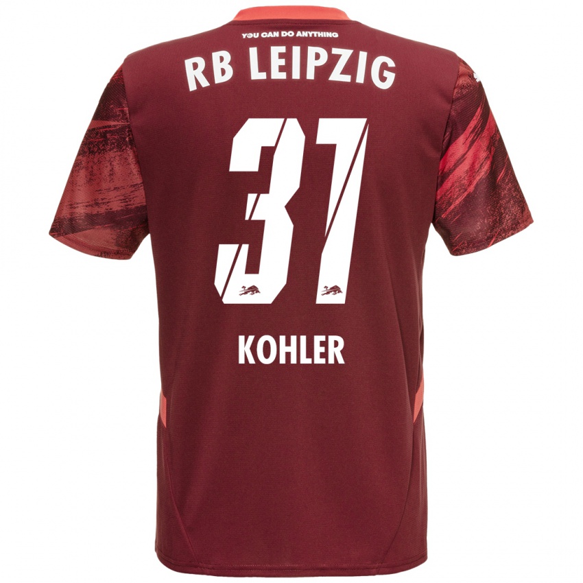 Niño Camiseta Tim Köhler #31 Borgoña 2ª Equipación 2024/25 La Camisa Argentina