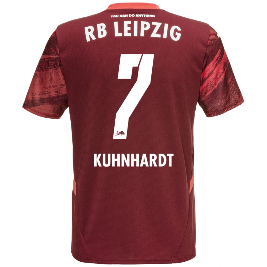 Niño Camiseta Paul Kühnhardt #7 Borgoña 2ª Equipación 2024/25 La Camisa Argentina