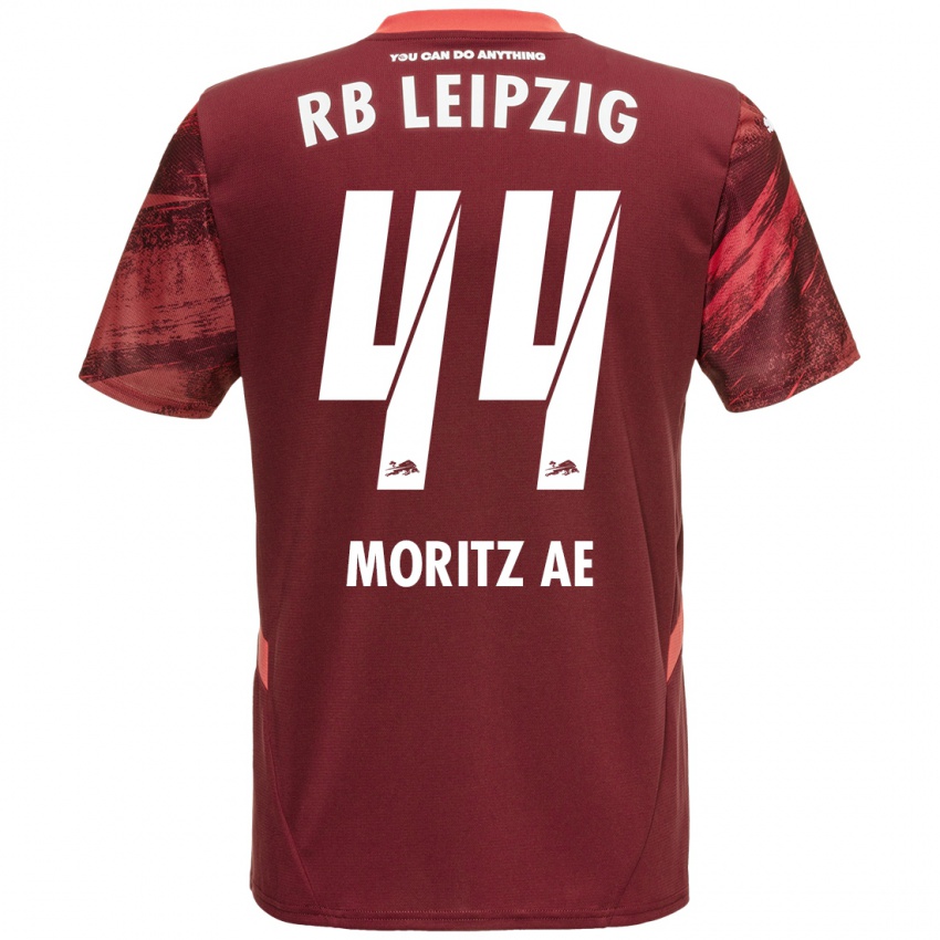 Niño Camiseta Moritz Aé #44 Borgoña 2ª Equipación 2024/25 La Camisa Argentina