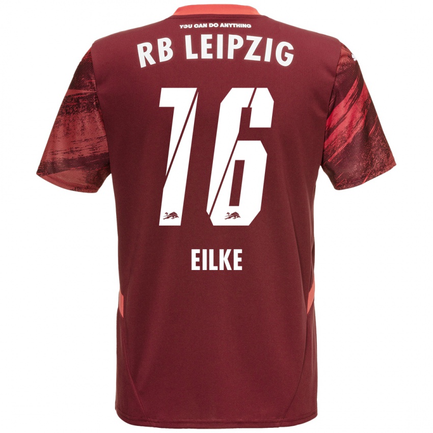 Niño Camiseta Lennox Eilke #16 Borgoña 2ª Equipación 2024/25 La Camisa Argentina