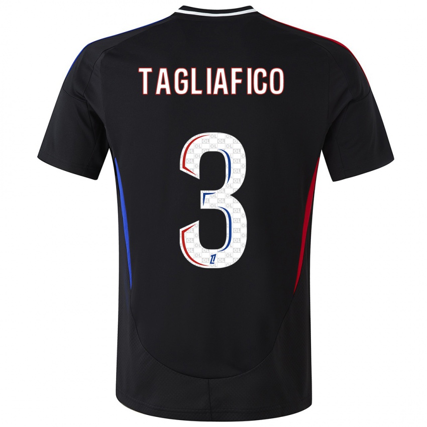 Niño Camiseta Nicolas Tagliafico #3 Negro 2ª Equipación 2024/25 La Camisa Argentina