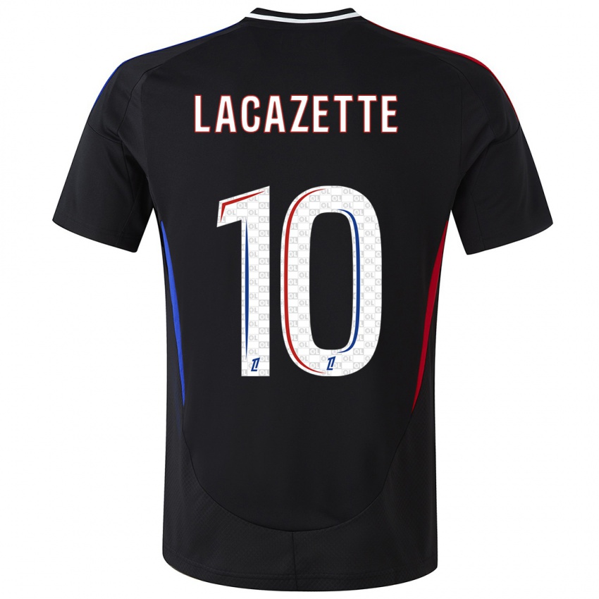 Niño Camiseta Alexandre Lacazette #10 Negro 2ª Equipación 2024/25 La Camisa Argentina