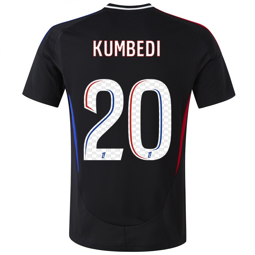 Niño Camiseta Saël Kumbedi #20 Negro 2ª Equipación 2024/25 La Camisa Argentina