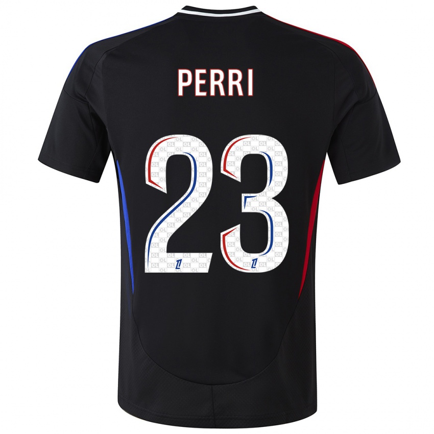 Niño Camiseta Lucas Perri #23 Negro 2ª Equipación 2024/25 La Camisa Argentina