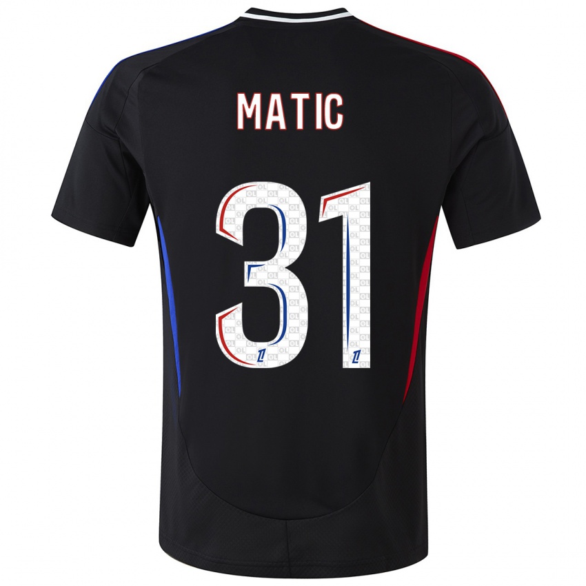 Niño Camiseta Nemanja Matic #31 Negro 2ª Equipación 2024/25 La Camisa Argentina