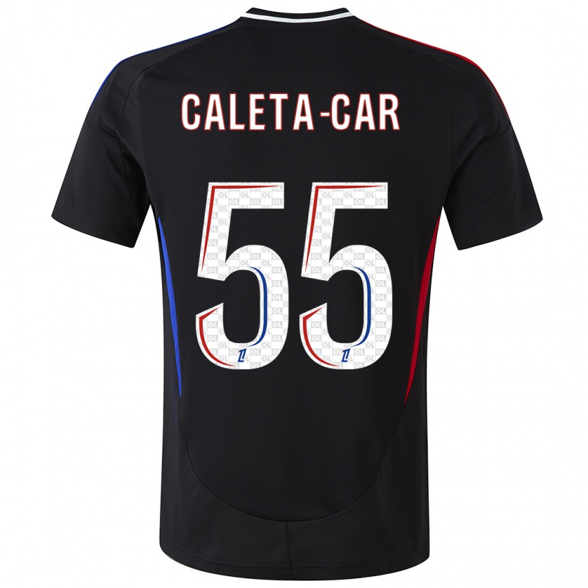 Niño Camiseta Duje Caleta-Car #55 Negro 2ª Equipación 2024/25 La Camisa Argentina