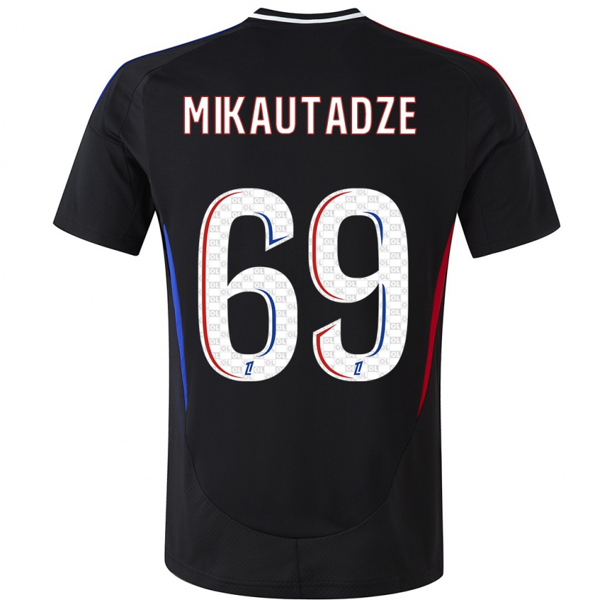 Niño Camiseta Georges Mikautadze #69 Negro 2ª Equipación 2024/25 La Camisa Argentina