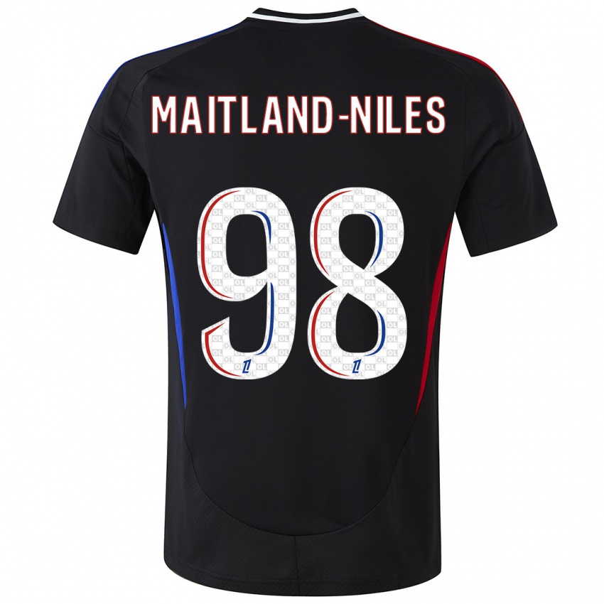 Niño Camiseta Ainsley Maitland-Niles #98 Negro 2ª Equipación 2024/25 La Camisa Argentina