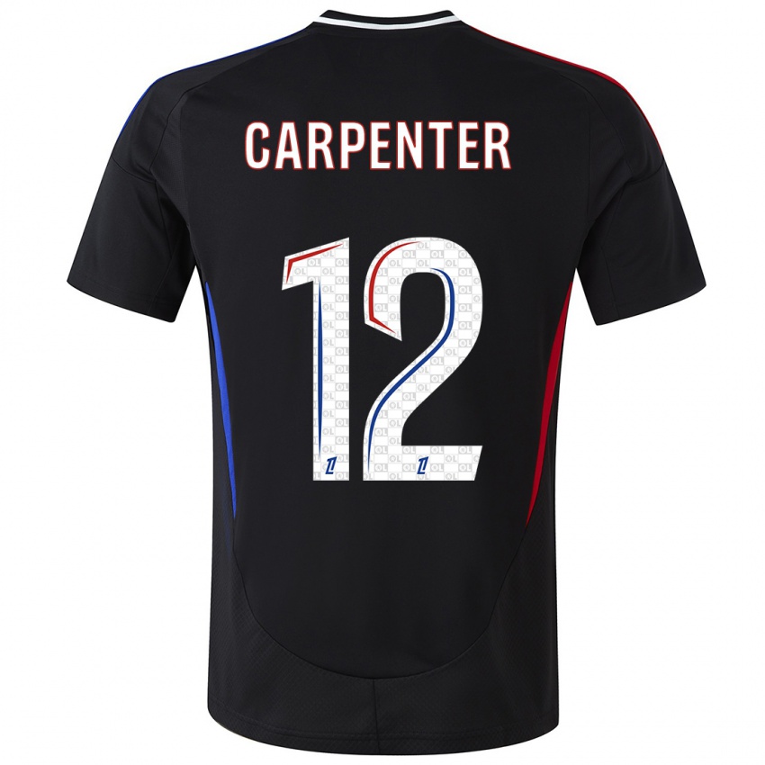 Niño Camiseta Ellie Carpenter #12 Negro 2ª Equipación 2024/25 La Camisa Argentina