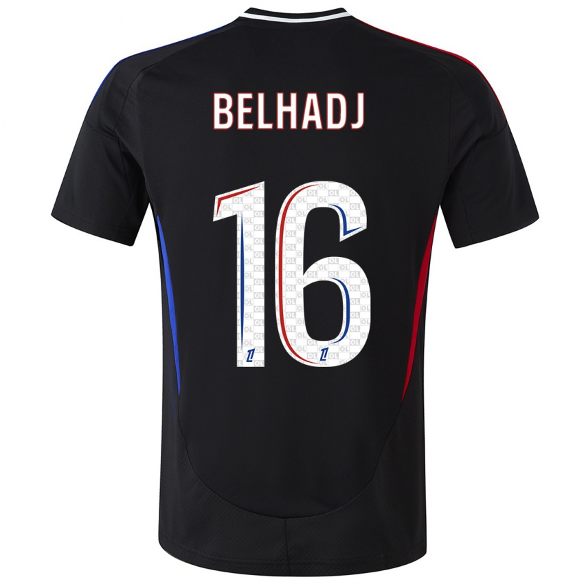 Niño Camiseta Féerine Belhadj #16 Negro 2ª Equipación 2024/25 La Camisa Argentina