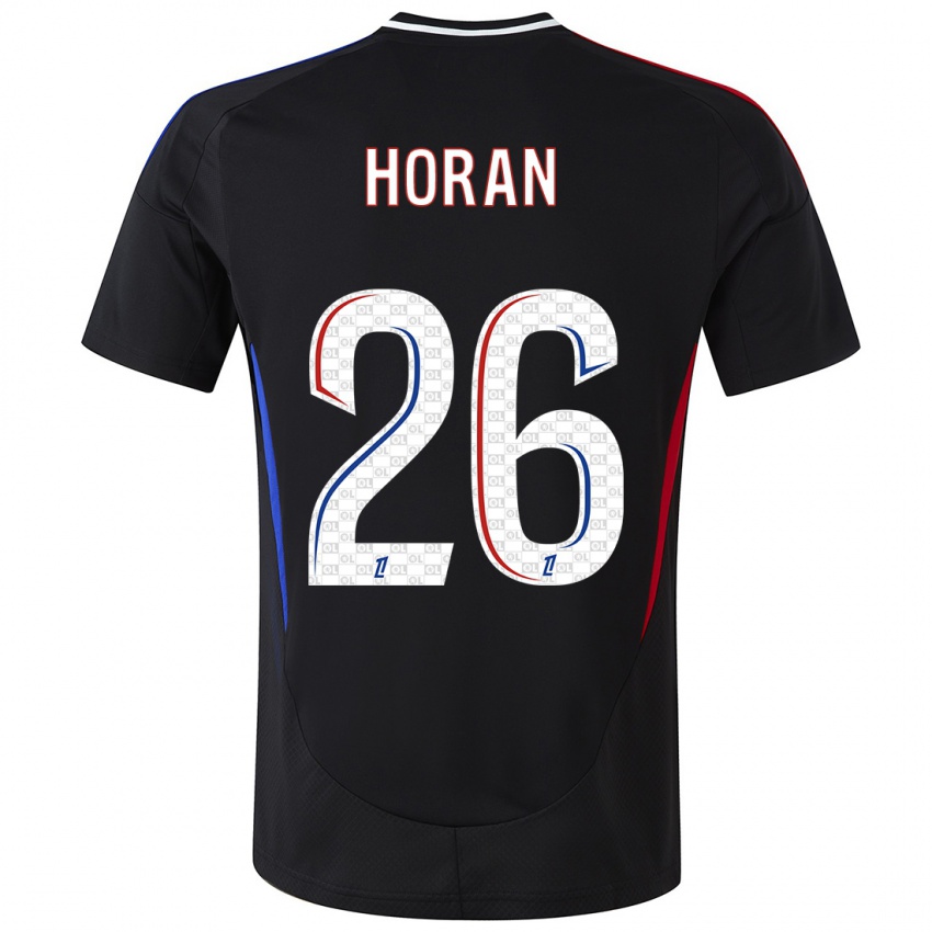 Niño Camiseta Lindsey Horan #26 Negro 2ª Equipación 2024/25 La Camisa Argentina