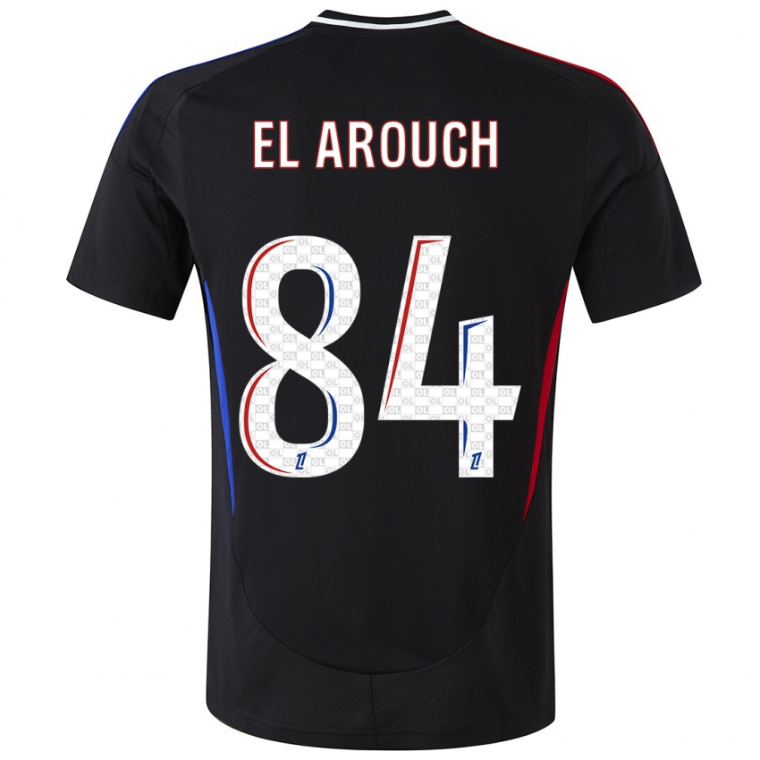 Niño Camiseta Mohamed El Arouch #84 Negro 2ª Equipación 2024/25 La Camisa Argentina