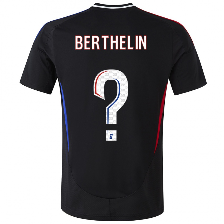 Niño Camiseta Romain Berthelin #0 Negro 2ª Equipación 2024/25 La Camisa Argentina