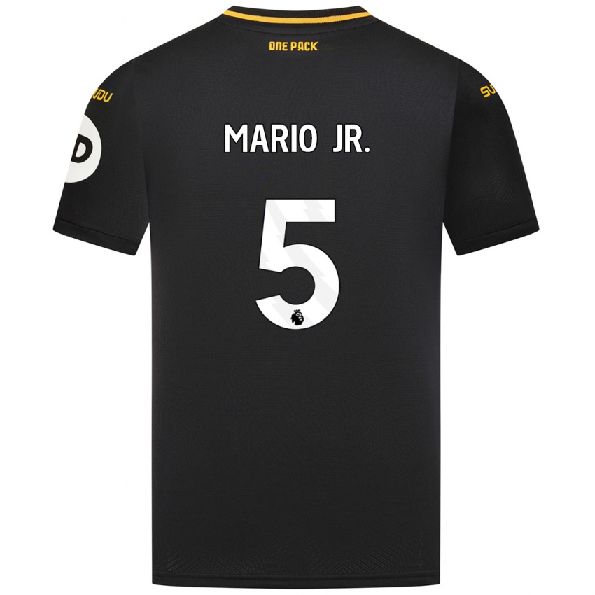 Niño Camiseta Mario Lemina #5 Negro 2ª Equipación 2024/25 La Camisa Argentina