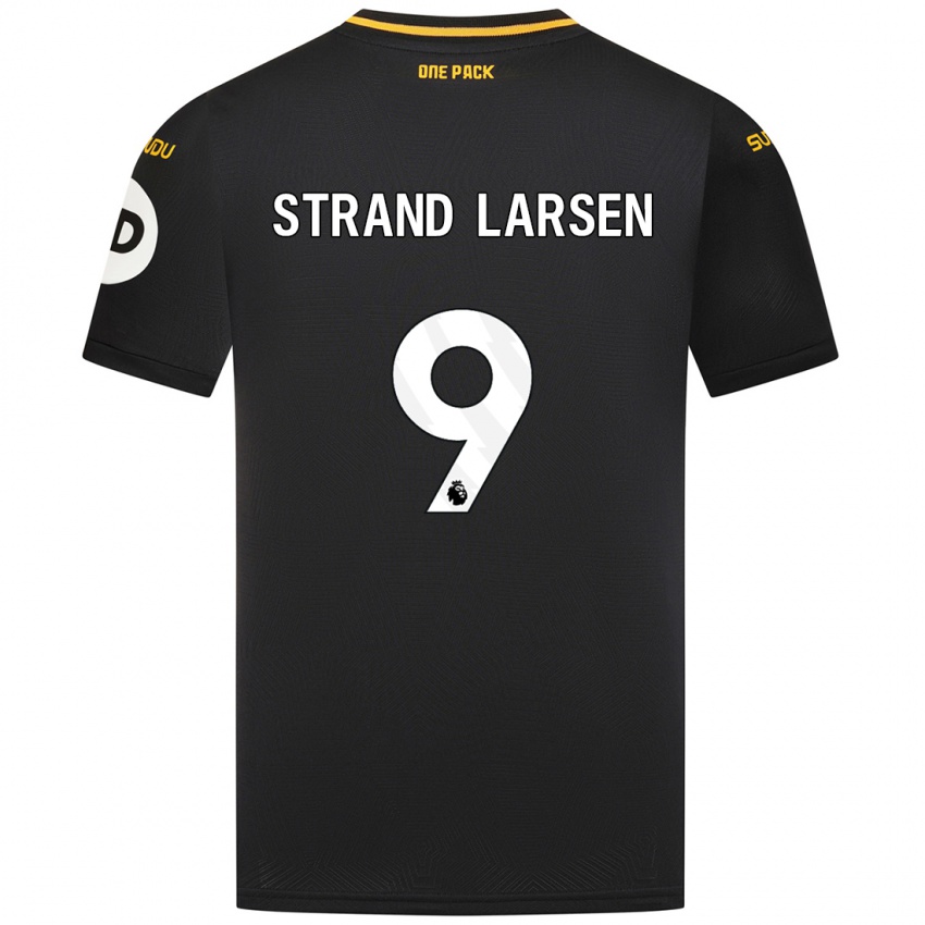 Niño Camiseta Jørgen Strand Larsen #9 Negro 2ª Equipación 2024/25 La Camisa Argentina