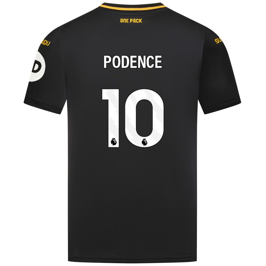 Niño Camiseta Daniel Podence #10 Negro 2ª Equipación 2024/25 La Camisa Argentina