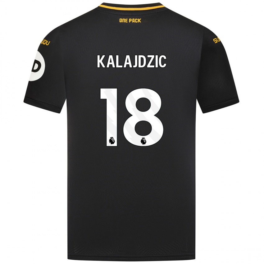 Niño Camiseta Sasa Kalajdzic #18 Negro 2ª Equipación 2024/25 La Camisa Argentina