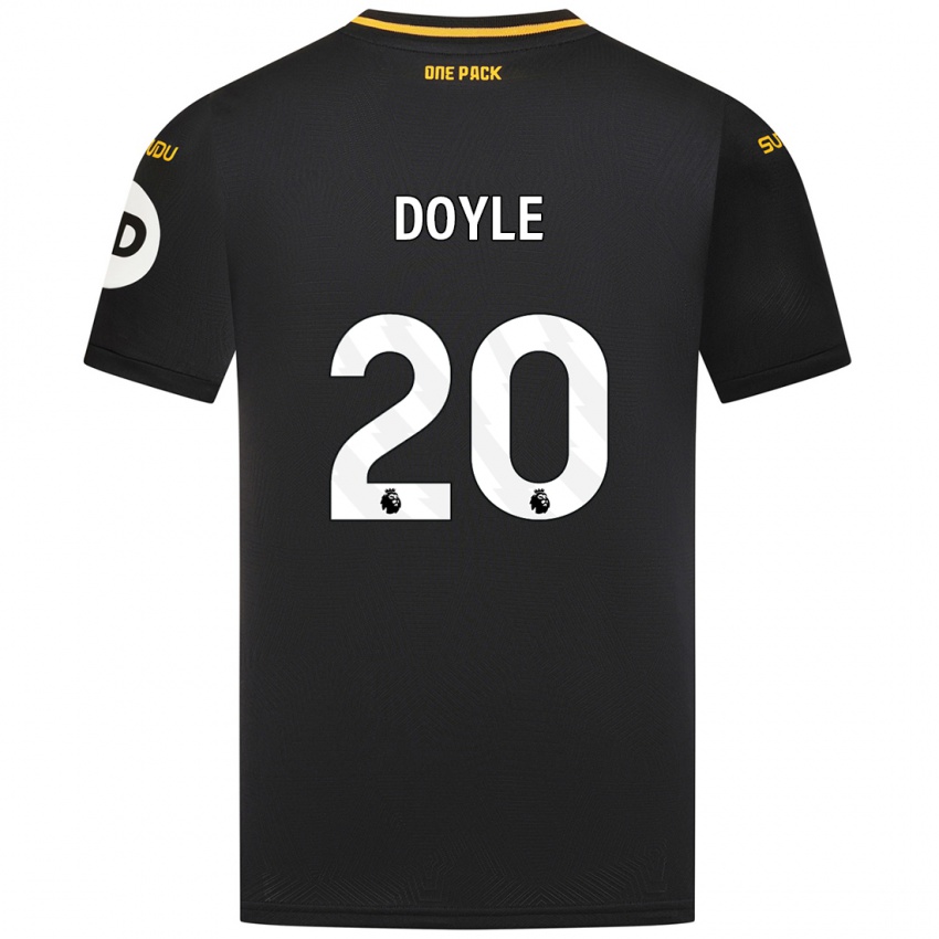 Niño Camiseta Tommy Doyle #20 Negro 2ª Equipación 2024/25 La Camisa Argentina