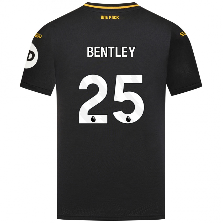 Niño Camiseta Daniel Bentley #25 Negro 2ª Equipación 2024/25 La Camisa Argentina