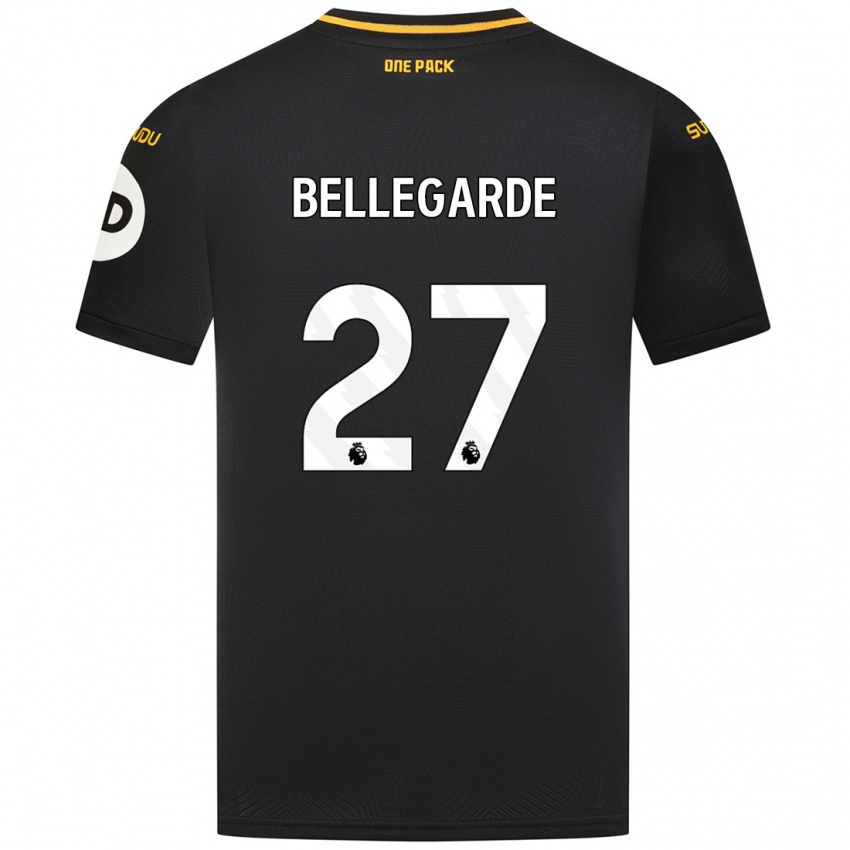 Niño Camiseta Jean-Ricner Bellegarde #27 Negro 2ª Equipación 2024/25 La Camisa Argentina