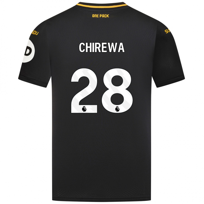 Niño Camiseta Tawanda Chirewa #28 Negro 2ª Equipación 2024/25 La Camisa Argentina