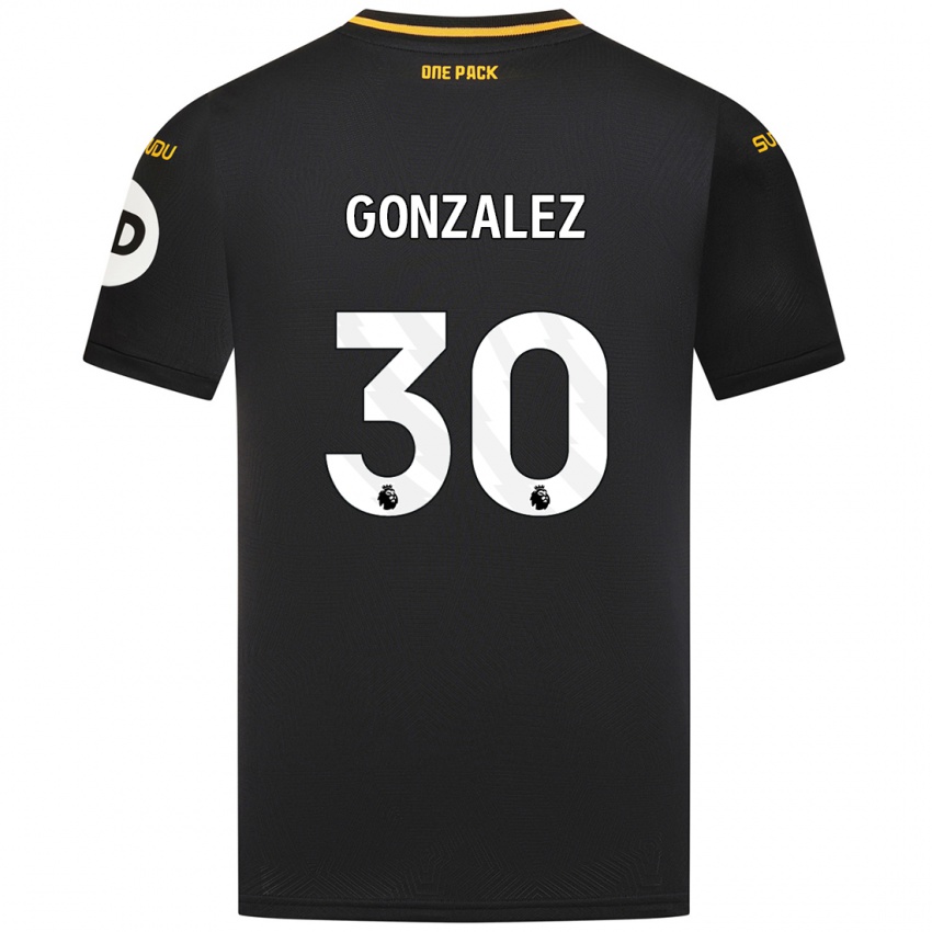 Niño Camiseta Enso González #30 Negro 2ª Equipación 2024/25 La Camisa Argentina