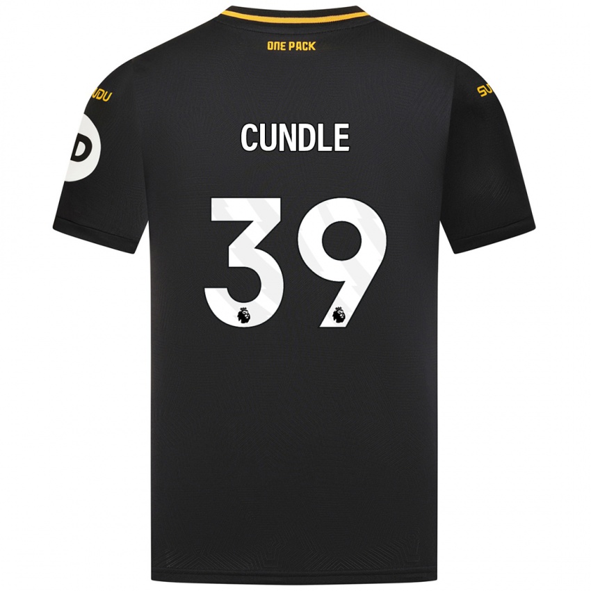 Niño Camiseta Luke Cundle #39 Negro 2ª Equipación 2024/25 La Camisa Argentina