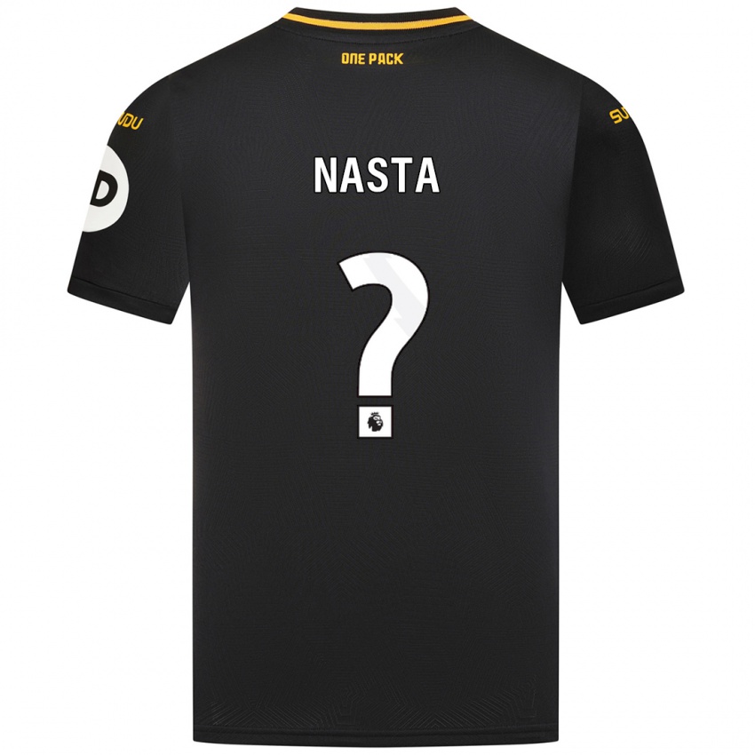 Niño Camiseta Arthur Nasta #0 Negro 2ª Equipación 2024/25 La Camisa Argentina