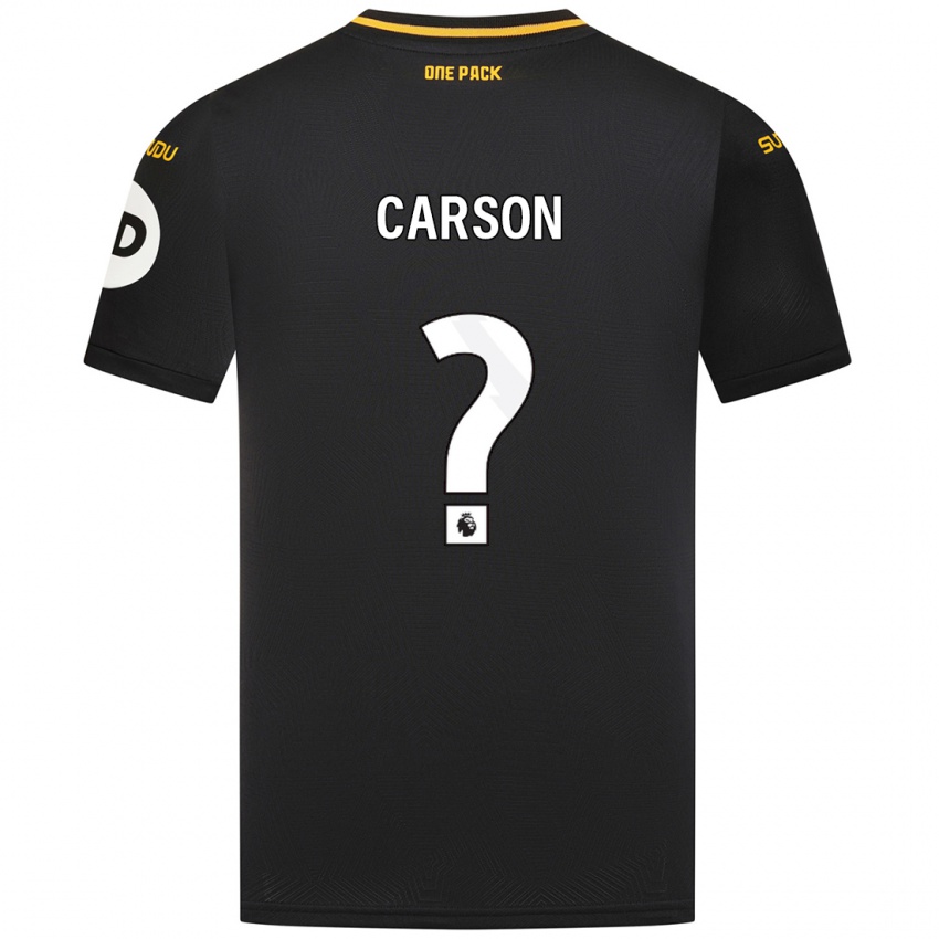 Niño Camiseta Hayden Carson #0 Negro 2ª Equipación 2024/25 La Camisa Argentina