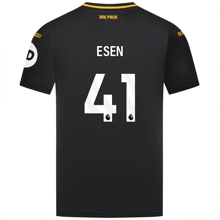 Niño Camiseta Josh Esen #41 Negro 2ª Equipación 2024/25 La Camisa Argentina