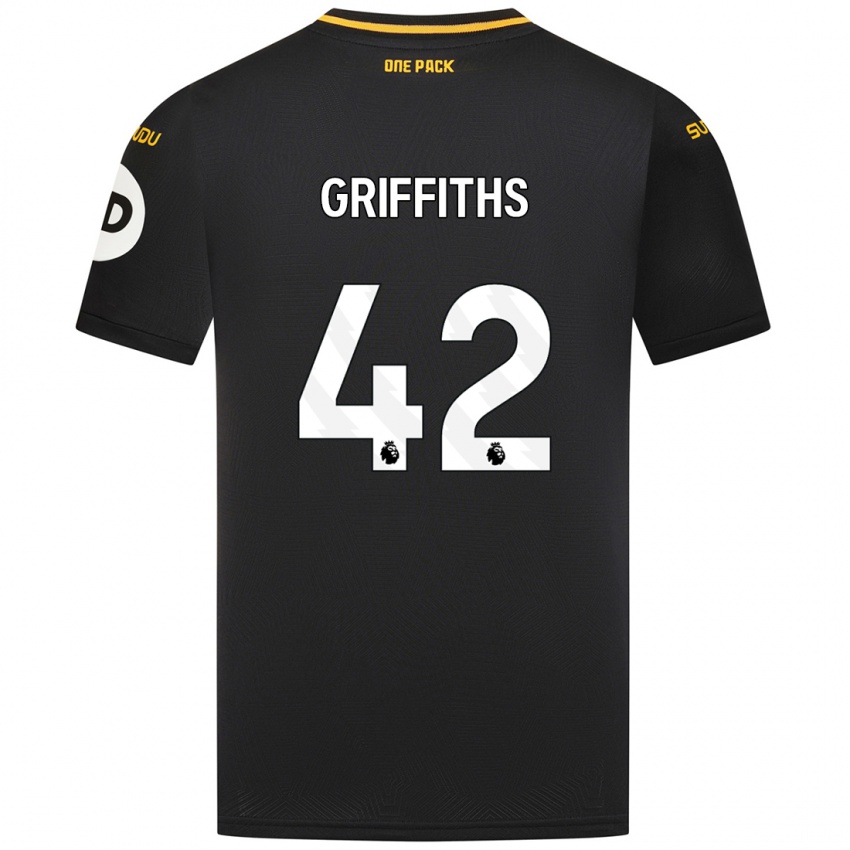 Niño Camiseta Harvey Griffiths #42 Negro 2ª Equipación 2024/25 La Camisa Argentina