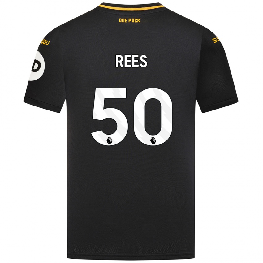 Niño Camiseta Mason Rees #50 Negro 2ª Equipación 2024/25 La Camisa Argentina