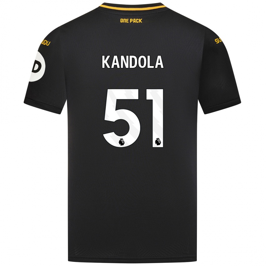 Niño Camiseta Kam Kandola #51 Negro 2ª Equipación 2024/25 La Camisa Argentina