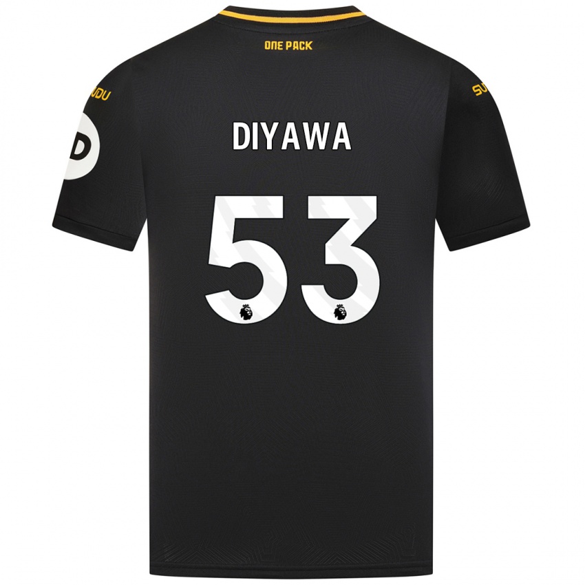 Niño Camiseta Aaron Keto-Diyawa #53 Negro 2ª Equipación 2024/25 La Camisa Argentina