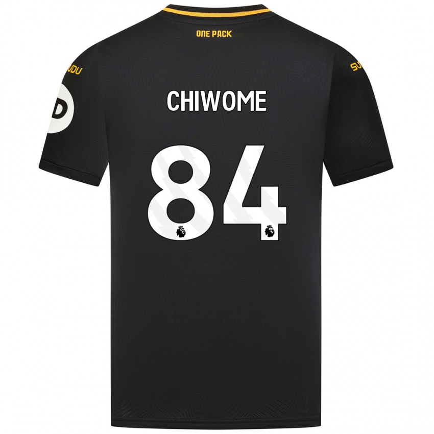 Niño Camiseta Leon Chiwome #84 Negro 2ª Equipación 2024/25 La Camisa Argentina