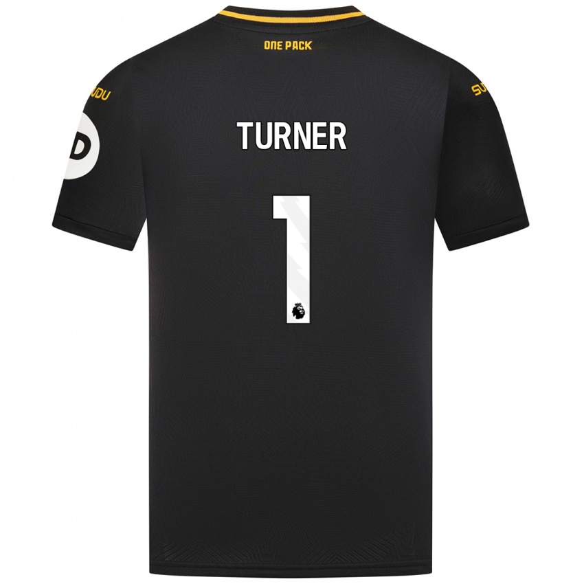 Niño Camiseta Shannon Turner #1 Negro 2ª Equipación 2024/25 La Camisa Argentina