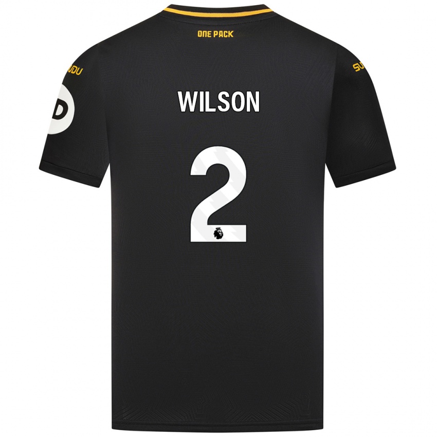 Niño Camiseta Ellie Wilson #2 Negro 2ª Equipación 2024/25 La Camisa Argentina